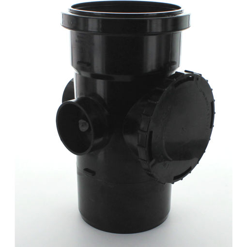 Picture of Hunter 110mm Black Access Pipe Spigot Tail