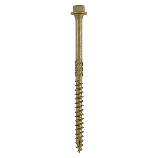 Picture of In-Dex 6.7mm x 100mm Green Hex Timber Screws (Pack of 6)