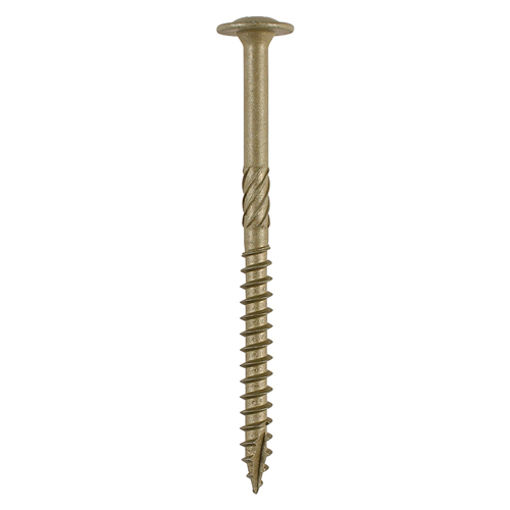 Picture of In-Dex 6.7mm x 95mm Green Wafer Head Timber Screws (Pack of 6)
