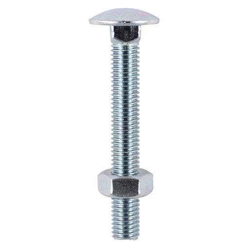 Picture of M10 x 75mm Carriage Bolt & Hex Nut