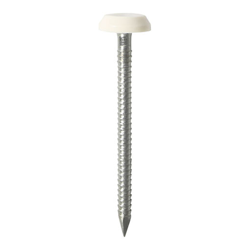 Picture of 40mm White Polymer Headed Pins
