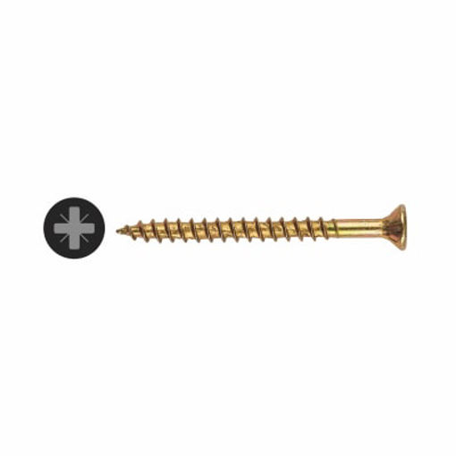 Picture of Velocity 4.0mm x 50mm PZ2 Woodscrews