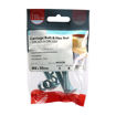 Picture of M8 x 50mm Carriage Bolts & Hex Nuts (Pack of 4)