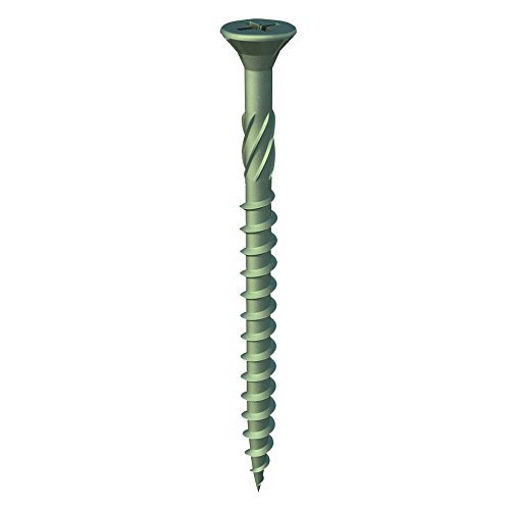Picture of TIMco 4.5mm x 60mm Green PZ2 Decking Screws (Box of 1500)
