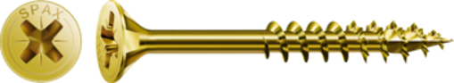 Picture of Spax 3.0mm x 16mm Countersunk Yellow Pozi Screws