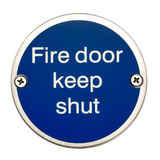 Picture of 75mm "Fire Door Keep Shut" Door Sign