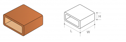 Picture of 65mm x 215mm Air Brick Bridging Duct