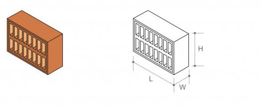 Picture of 140mm x 215mm Air Brick Bridging Duct