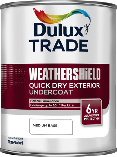 Picture of Dulux Trade Weathershield Quick Dry Exterior Undercoat Mixed Paint