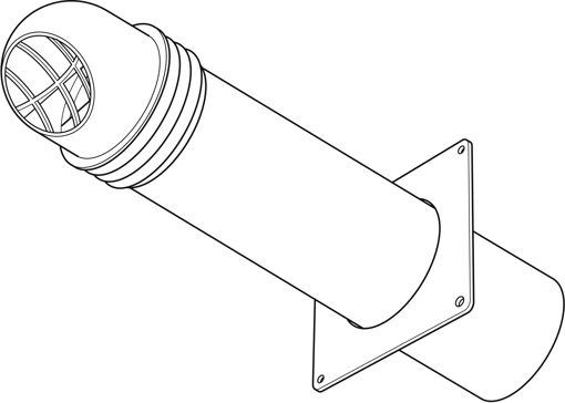 Picture of Domus 100mm EasiPipe Round Cowl High Rise Kit