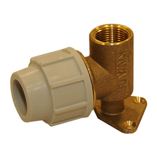 Picture of Plasson 20mm x 1/2'' Wall Plate Elbow