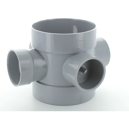 Picture of Hunter 110mm x 50mm Grey Short Boss Pipe