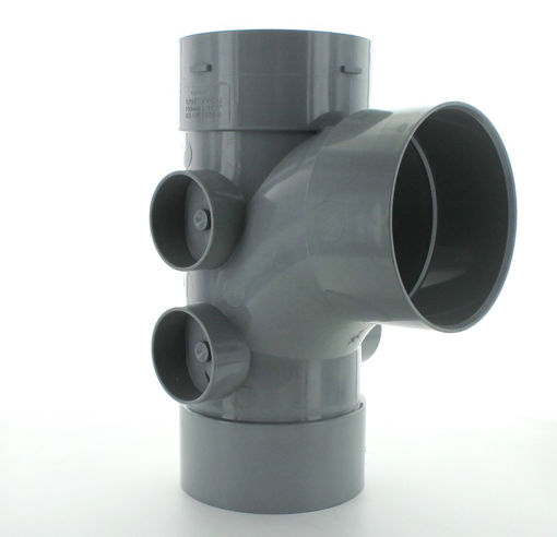 Picture of Hunter 110mm Grey 92.5 Triple Solvent Socket Branch