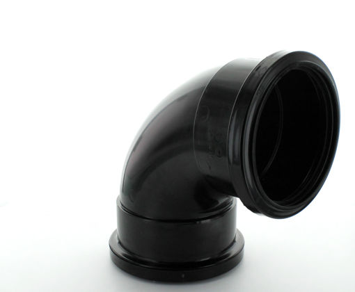 Picture of Hunter 110mm Black 92.5 Degree Double Socket Bend