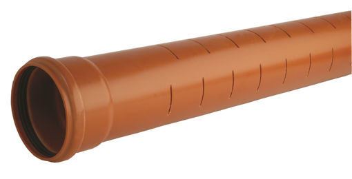 Picture of Hunter 110mm Underground Slotted Land Drainage Pipe 6m