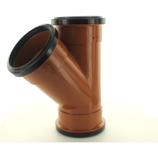 Picture of Hunter 110mm Underground 45 Degree Triple Socket Junction