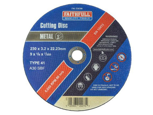 Picture of Faithfull 230mm Metal Cut Off Disc