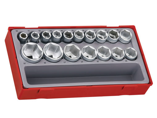 Picture of Teng 1/2" Drive Metric 6-Point Socket Set (Pack of 17)