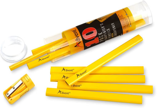 Picture of Advent Carpenter's Pencils with Sharpener