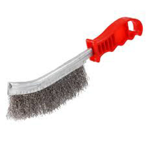 Picture of Faithfull Wire Scratch Brush Steel Red Handle