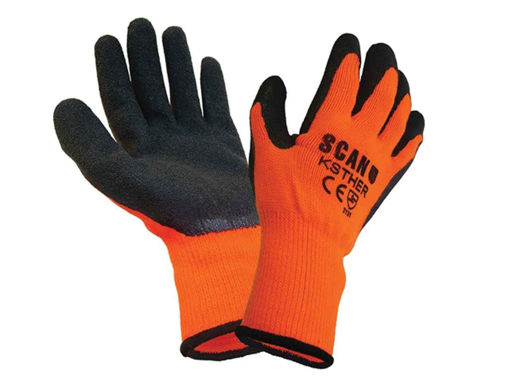 Picture of Scan Latex Coated Size 9 Thermal Gloves (Pack of 5 Pairs)
