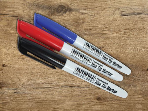Picture of Faithfull Marker Pens (Pack of 3)