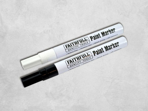 Picture of Faithfull Paint Marker Pen Twin Pack (Black & White)