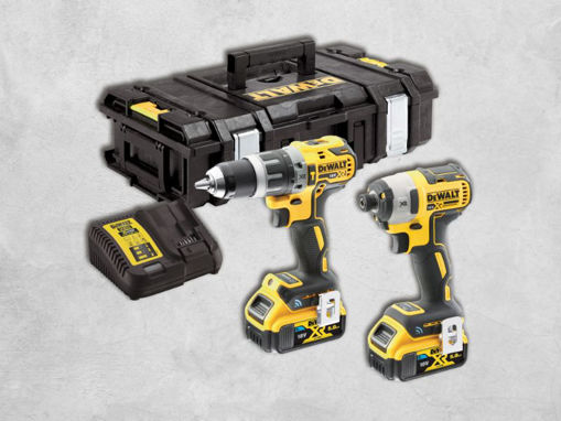 Picture of DeWalt 18V Brushless Tool Connect Hammer Drill and Impact Driver Twin Pack