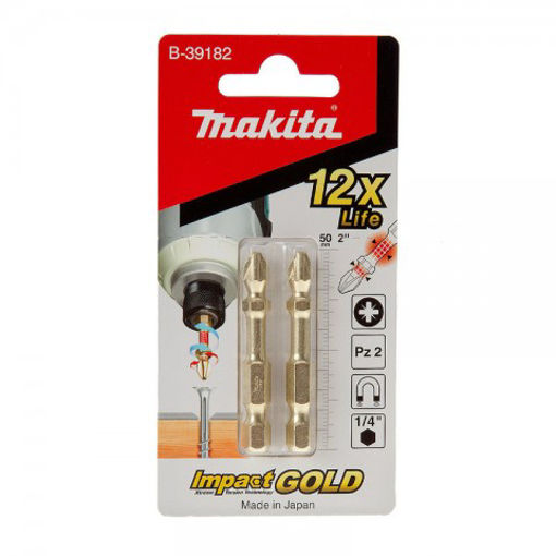 Picture of Makita PZ2 Gold Impact Double Torsion Bits