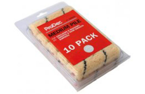 Picture of ProDec 100mm Medium Pile Mini Rollers (Pack of 10)