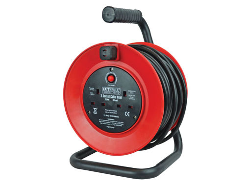 Picture of Faithfull 25m 240V Cable Reel