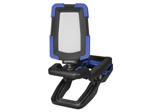 Picture of Faithfull 10W Rechargeable Clip Light with Power Bank