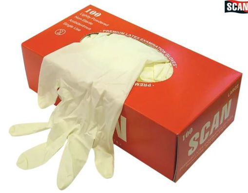 Picture of Scan Large Latex Examination Gloves