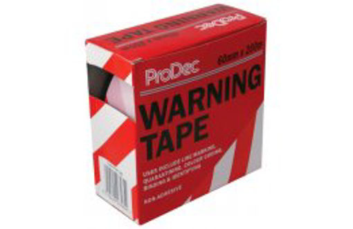 Picture of ProDec Red & White Warning Tape