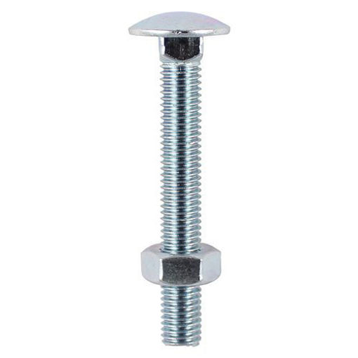 Picture of M10 x 130mm Carriage Bolt & Hex Nut
