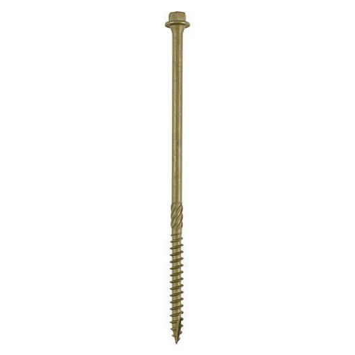 Picture of In-Dex 6.7mm x 200mm Green Hex Timber Screws (Box of 50)