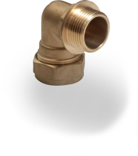 Picture of 15mm x 1/2" Male Iron Compression Elbow