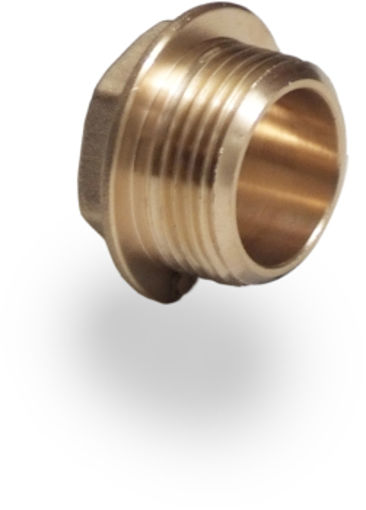 Picture of 1/4" Flanged Brass Plug
