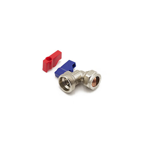 Picture of Prepacked 15mm x 3/4" Angled Washing Machine Tap