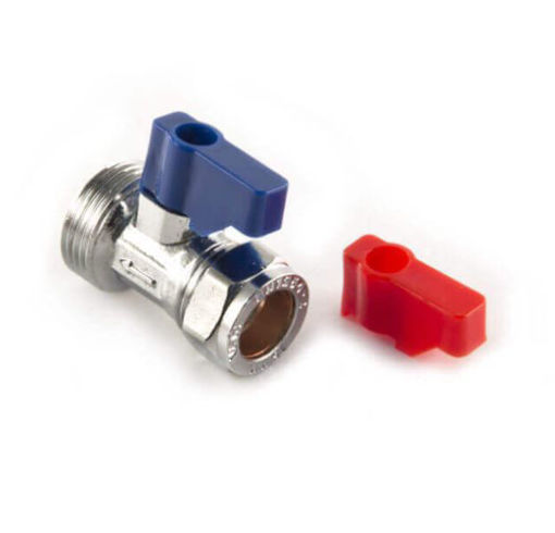 Picture of Prepacked 15mm x 3/4" Straight Washing Machine Tap