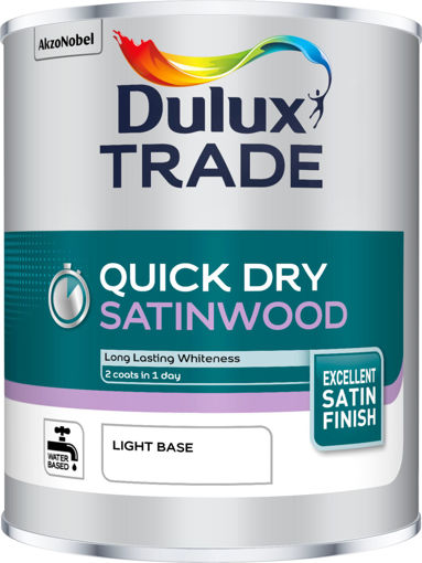 Picture of Dulux Trade Quick Dry Satinwood Light Base