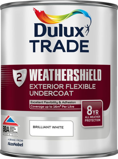 Picture of Dulux Trade Weathershield Exterior Undercoat Brilliant White
