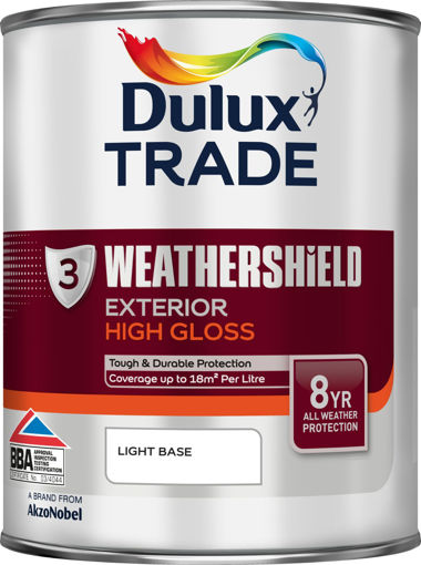 Picture of Dulux Trade Weathershield Exterior Gloss Light Base