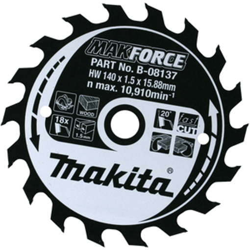 Picture of Makita 165mm Circular Saw Blade 24 Teeth