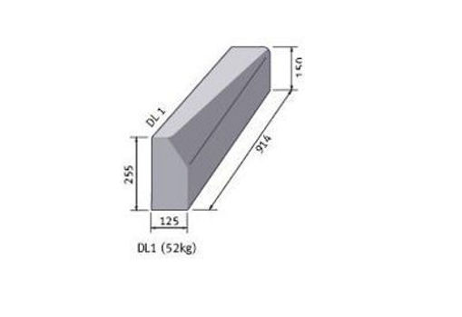 Picture of Drop Kerb 125mm x 255mm/150mm HB To BN