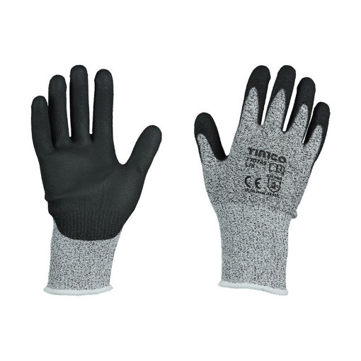 Picture of TIMCo High Cut PU HPPE Fibre Gloves (Grey)