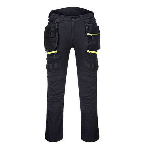 Picture of PortWest DX4 Stretch Technical Detachable Holster Pocket Trouser Black Regular Length