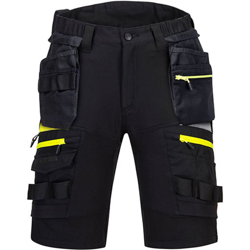 Picture of PortWest DX4 Stretch Technical Holster Shorts Black Regular Length