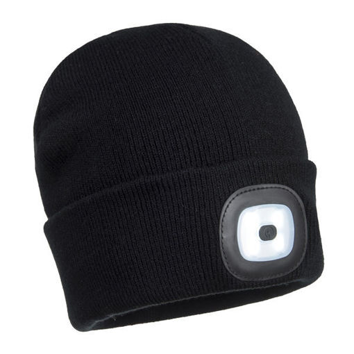 Picture of PortWest Rechargeable Twin LED Beanie One Size
