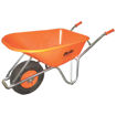 Close-up of Belle Warrior Wheelbarrow showcasing HDPE tray and reinforced frame